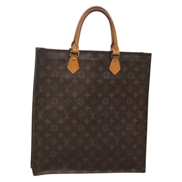 LOUIS VUITTON Monogram Sac Plat Hand Bag M51140 LV Auth 134427 - Picture 1 of 16